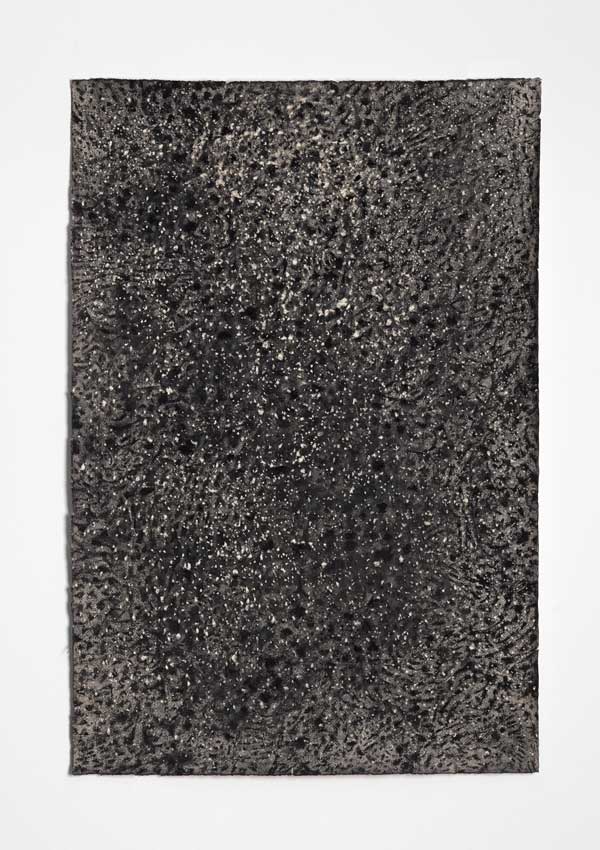 Void #4, 2014<br>Charcoal, gesso and acrylic wash on Hahnemuhle paper<br>78 x 53 cm