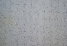 Greer Taylor, 'wall grid' (detail), 2011, wire, 400 x 40 x 10 cm