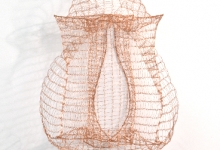 Greer Taylor, 'wired 5', 2013, knitted wire and bare copper, 45 x 45 x 18 cm