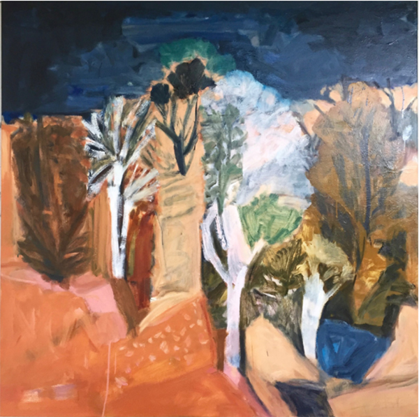 Gila Country, 2017<br/>oil on canvas, 148 x 148 cm