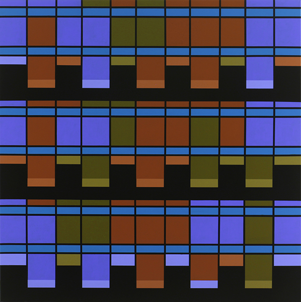 Windows and Walls, 2018<br/>acrylic on linen, 81 x 81 cm