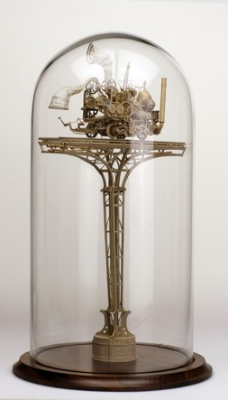 Daniel Agdag, 'The Inspector', Boxboard & trace paper mounted on wooden base with hand-blown glass dome